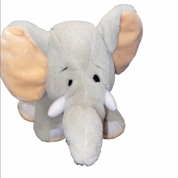 GANZ grey velvety elephant plush - Picture 1 of 4